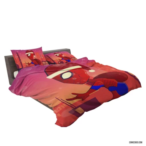 Web-Swinging Spectacle Action Across Dimensions Comic Bedding Set 2