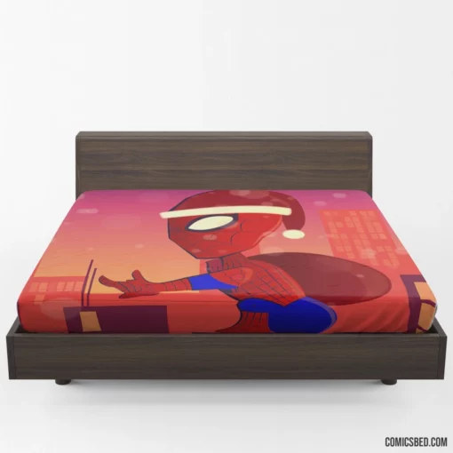 Web-Swinging Spectacle Action Across Dimensions Comic Fitted Sheet