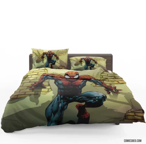 Web-Swinging Vigilance Heroic Pursuits Comic Bedding Set