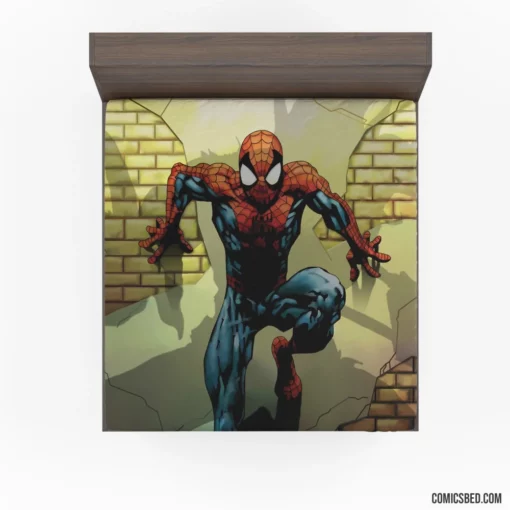 Web-Swinging Vigilance Heroic Pursuits Comic Fitted Sheet 1