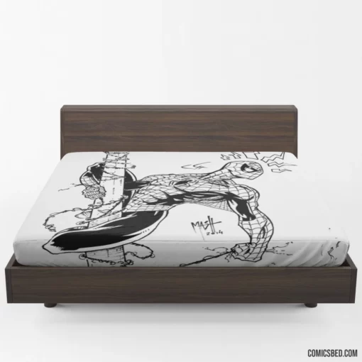 Web of Fate Hero Journey Comic Fitted Sheet