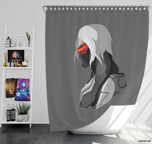 Winter Soldier Marvel Mysterious Operative Comic Shower Curtain