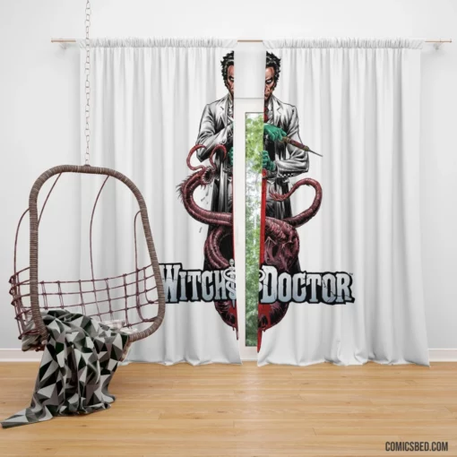 Witch Doctor Supernatural Healer Comic Curtain