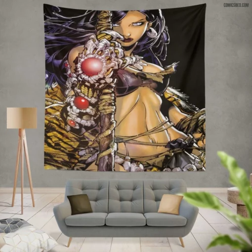 Witchblade Enigma Unveiled Comic Wall Tapestry