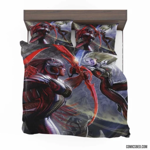 Witchblade Gothic Witch Fight Comic Bedding Set 1