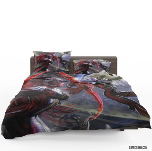 Witchblade Gothic Witch Fight Comic Bedding Set