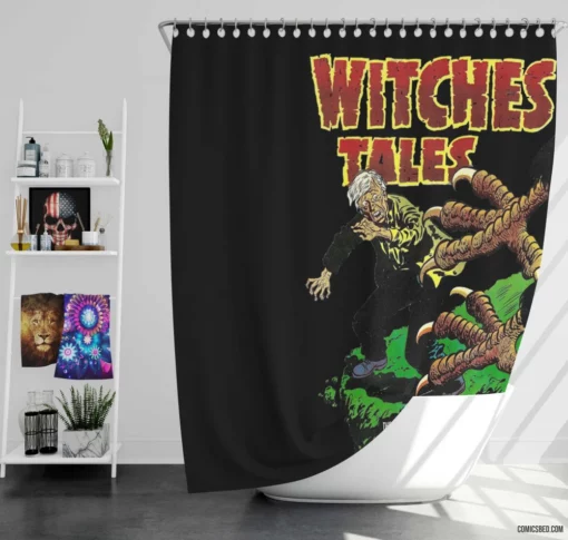 Witches Tales Supernatural Chronicles Comic Shower Curtain