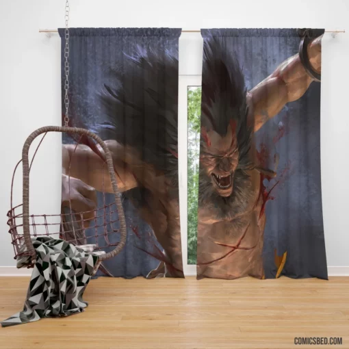 Wolverine Blood X-Men Warrior Comic Curtain