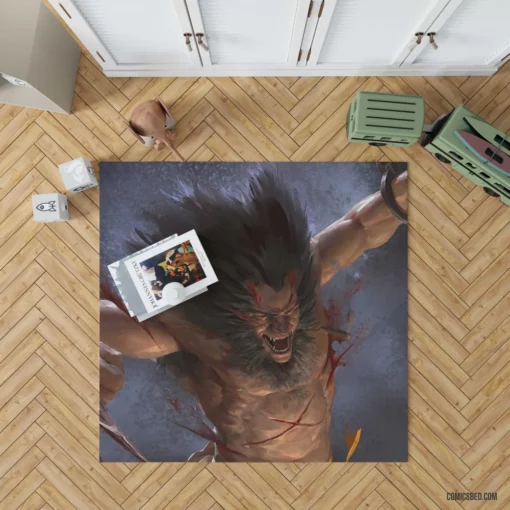 Wolverine Blood X-Men Warrior Comic Rug