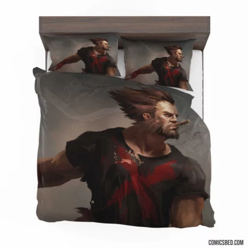 Wolverine Cigar Marvel Adamantium Hero Comic Bedding Set 1