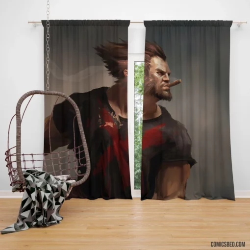 Wolverine Cigar Marvel Adamantium Hero Comic Curtain