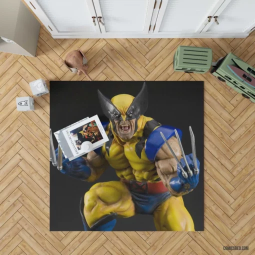 Wolverine Figurine Collectible Comic Rug