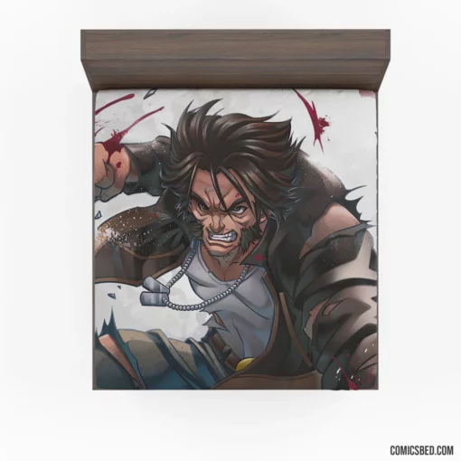 Wolverine Logan Bloody Origins Comic Fitted Sheet 1