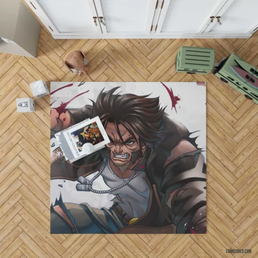 Wolverine Logan Bloody Origins Comic Rug