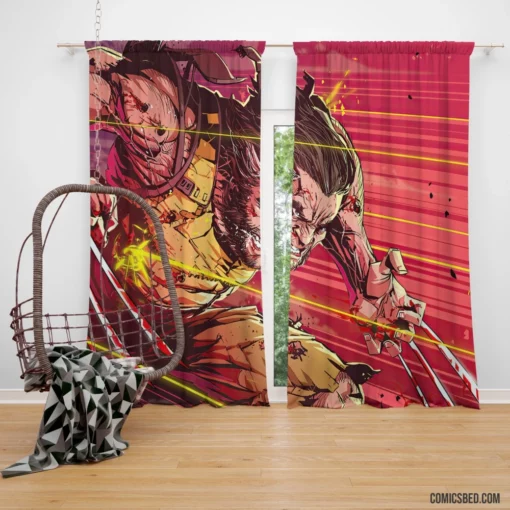 Wolverine Logan X-Men Berserker Comic Curtain