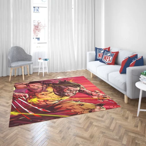 Wolverine Logan X-Men Berserker Comic Rug 2