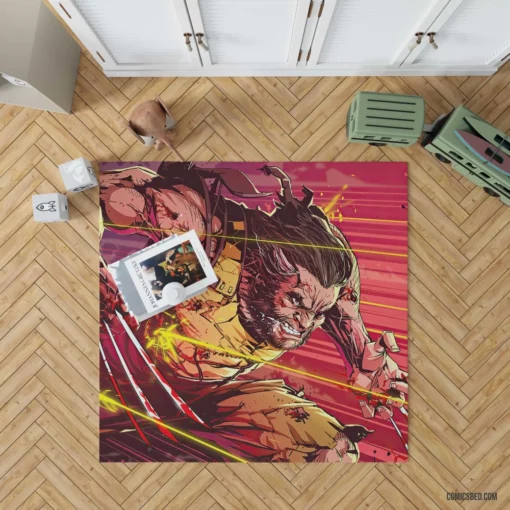 Wolverine Logan X-Men Berserker Comic Rug