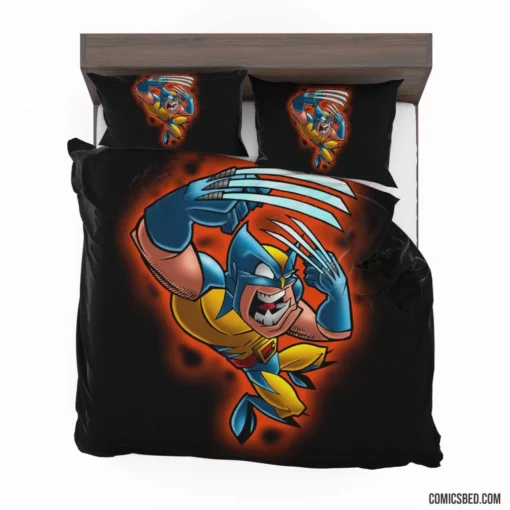 Wolverine Marvel Adamantium-Clad Hero Comic Bedding Set 1