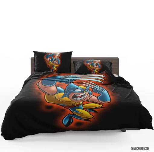 Wolverine Marvel Adamantium-Clad Hero Comic Bedding Set