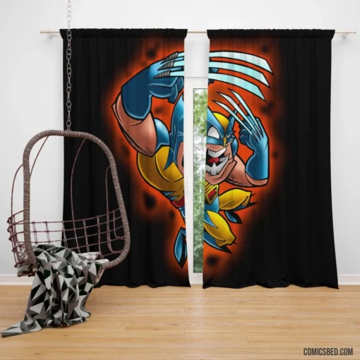 Wolverine Marvel Adamantium-Clad Hero Comic Curtain