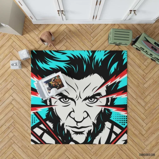 Wolverine Marvel Feral X-Men Member Comic Rug