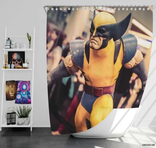 Wolverine Marvel Ferocious Mutant Avenger Comic Shower Curtain