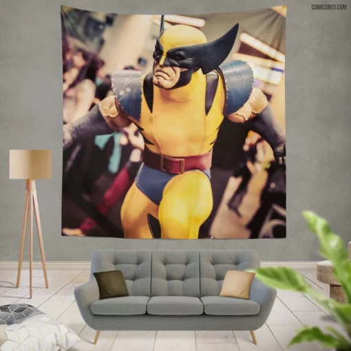 Wolverine Marvel Ferocious Mutant Avenger Comic Wall Tapestry