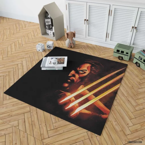 Wolverine Marvel Fierce X-Man Comic Rug 1