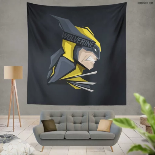 Wolverine Marvel Legendary Mutant Avenger Comic Wall Tapestry