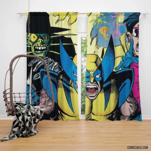 Wolverine Marvel Legendary Mutant Hero Comic Curtain