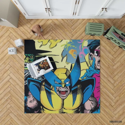 Wolverine Marvel Legendary Mutant Hero Comic Rug