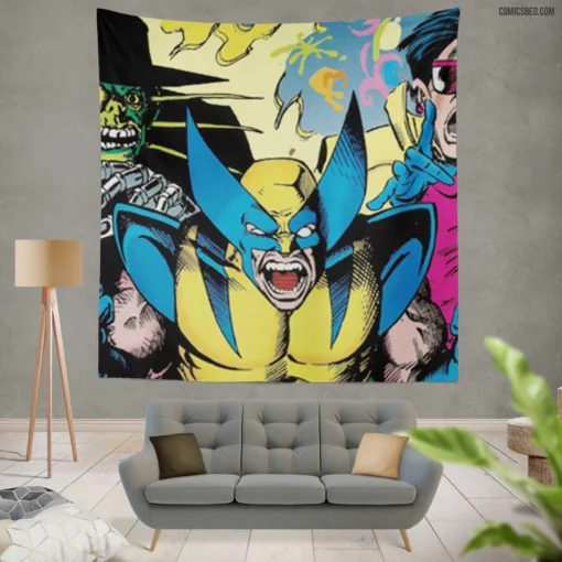 Wolverine Marvel Legendary Mutant Hero Comic Wall Tapestry