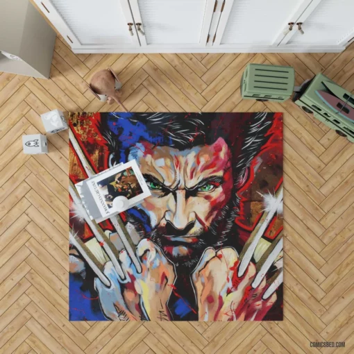 Wolverine Marvel Mutant Adventures Continue Comic Rug