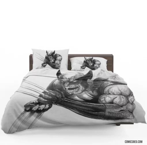 Wolverine Marvel Relentless Hero Comic Bedding Set