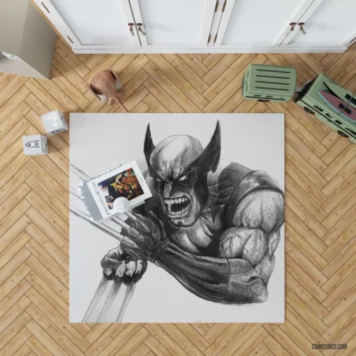 Wolverine Marvel Relentless Hero Comic Rug