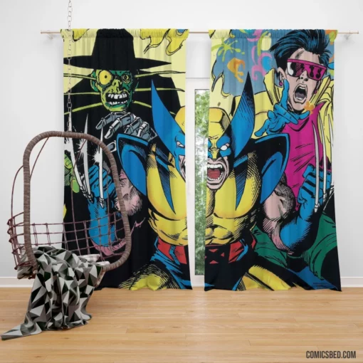 Wolverine Mutant Warrior Comic Curtain