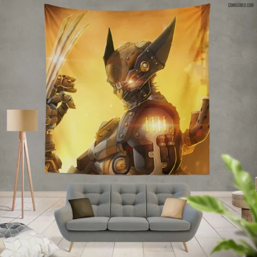 Wolverine Steampunk Marvel Rebel Comic Wall Tapestry