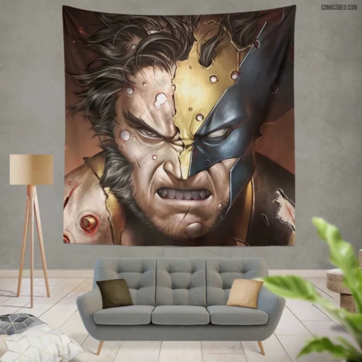 Wolverine Weapon X Marvel Weapon Comic Wall Tapestry