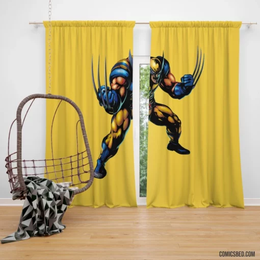 Wolverine X-Men Adventures Marvel Hero Comic Curtain