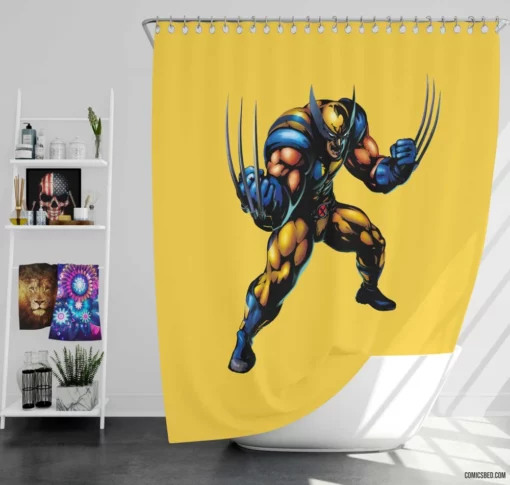 Wolverine X-Men Adventures Marvel Hero Comic Shower Curtain