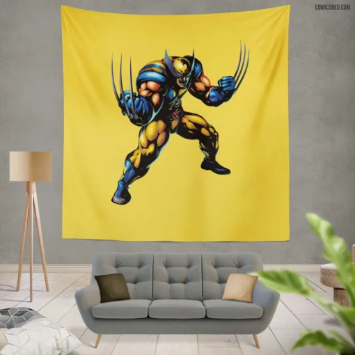 Wolverine X-Men Adventures Marvel Hero Comic Wall Tapestry