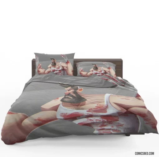 Wolverine X-Men Blood Marvel Warrior Comic Bedding Set