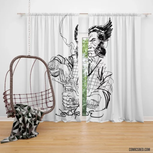 Wolverine X-Men Feral Mutant Avenger Comic Curtain