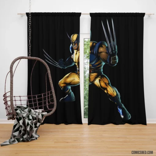 Wolverine X-Men Feral Mutant Hero Comic Curtain