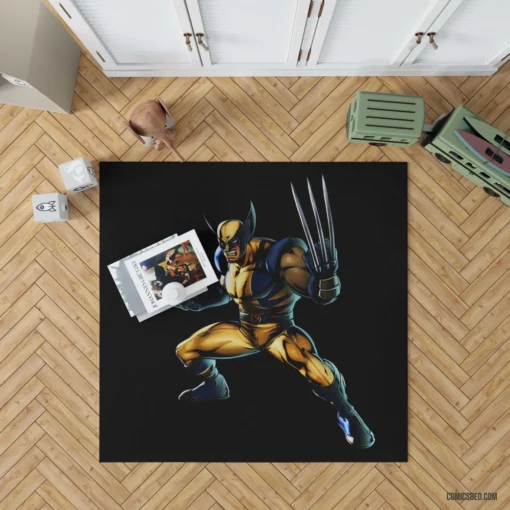 Wolverine X-Men Feral Mutant Hero Comic Rug