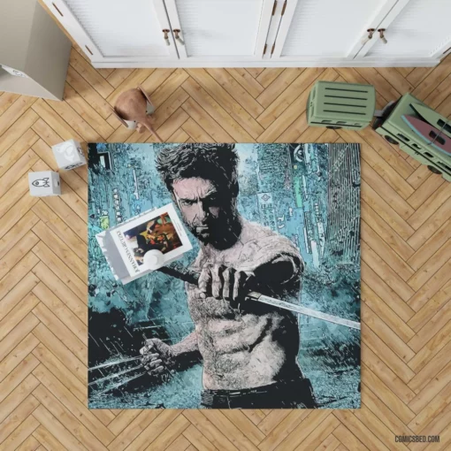 Wolverine X-Men Legendary Comic Rug