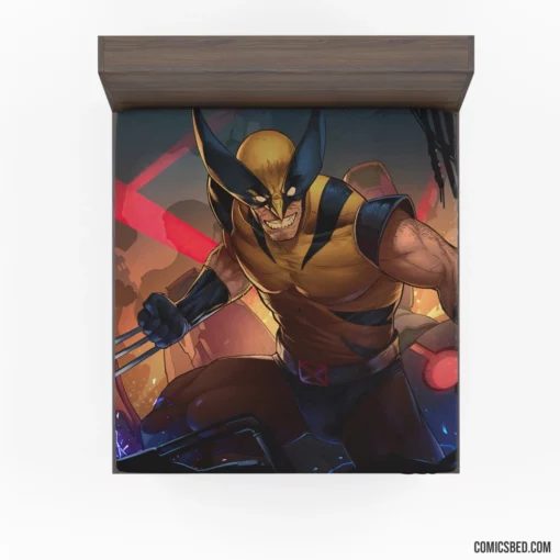 Wolverine X-Men Logan Marvel Rebel Comic Fitted Sheet 1