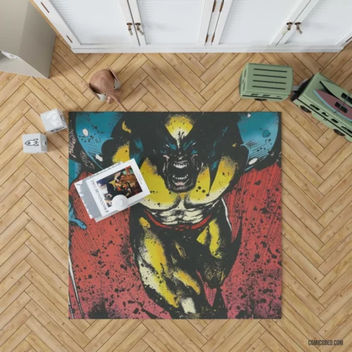 Wolverine X-Men Vigilante Comic Rug