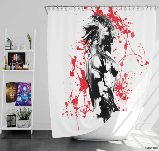 Wolverine X-Men Weapon Comic Shower Curtain