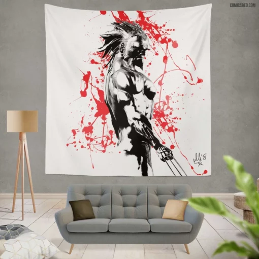 Wolverine X-Men Weapon Comic Wall Tapestry